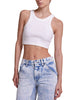 Alyssa Tank Vintage White|Model