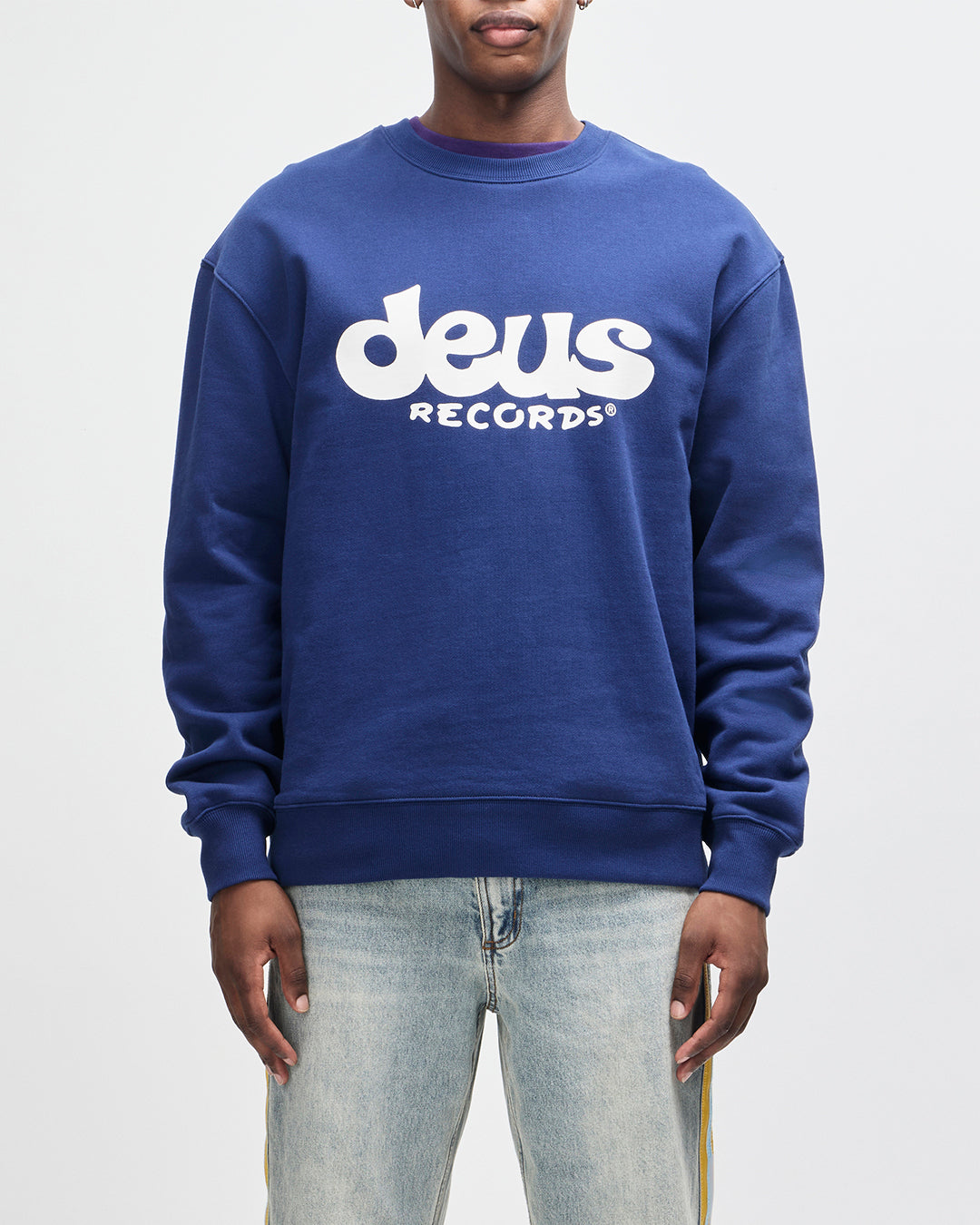 Sweaters | Deus Ex Machina | Smile Crew - Limoges Blue – (UK) Deus