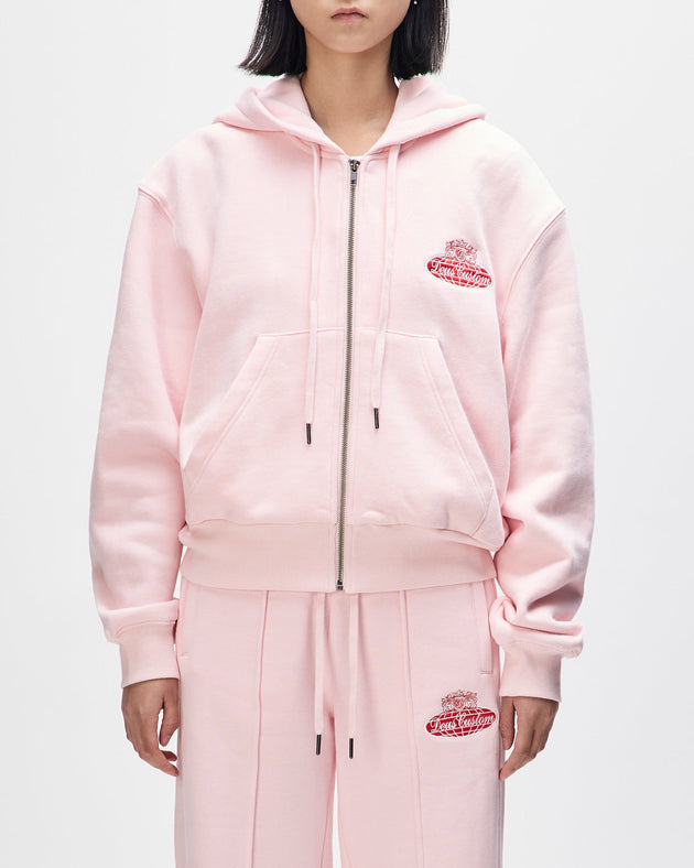queens-hoodie-veiled-pink|Model