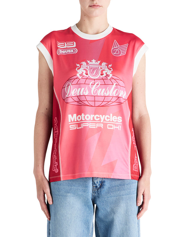 Project Mayhem Moto Tank Cherry