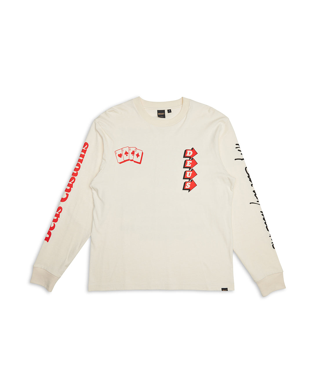 Way Off Ls Tee - Dirty White|Flatlay