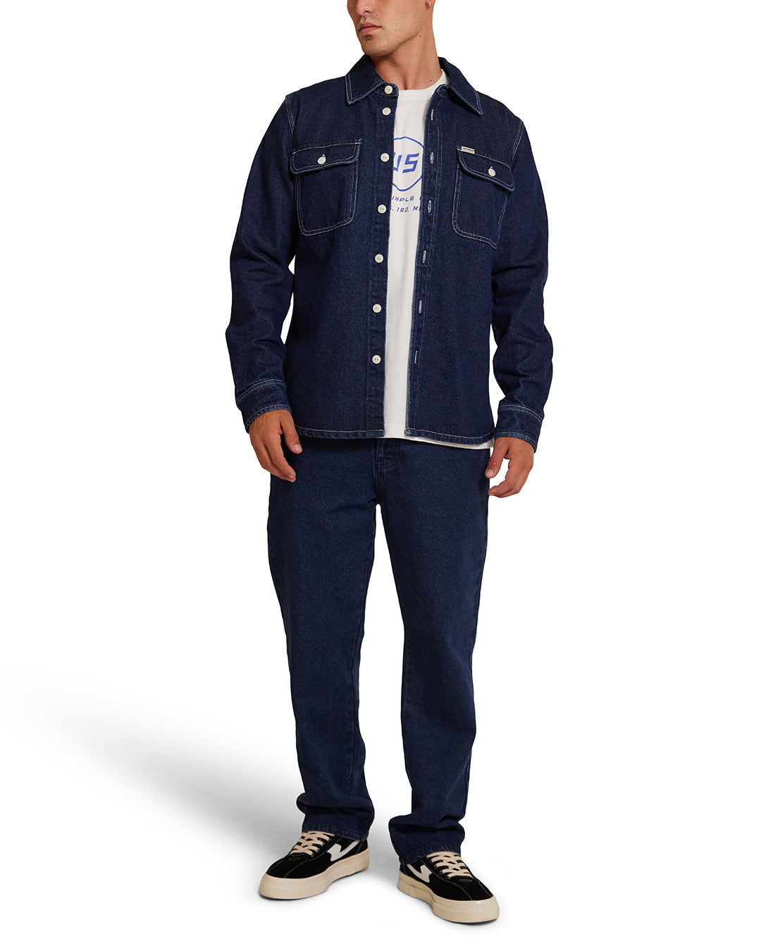 Vacay  Denim Shirt  - Blue Indigo