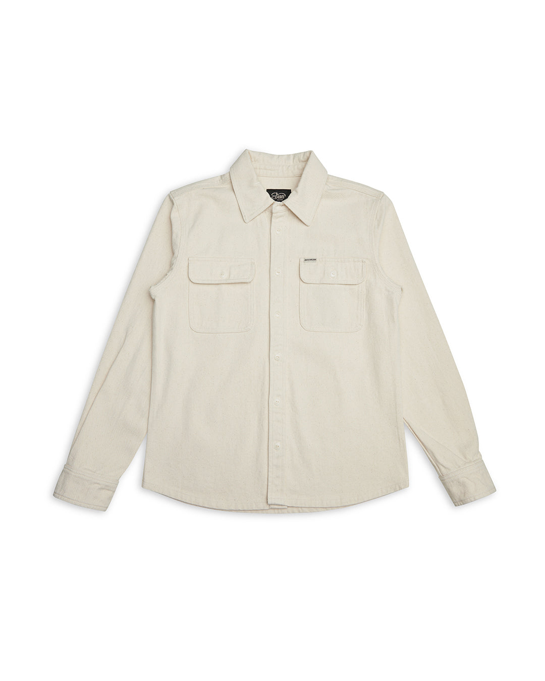 Vacay  Denim Shirt - Natural|Flatlay