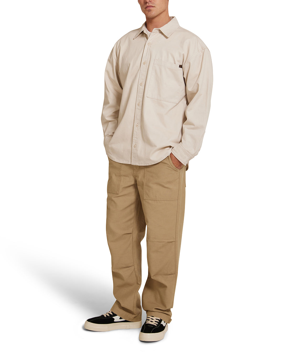 Frizell Twill Shirt  - Dirty White