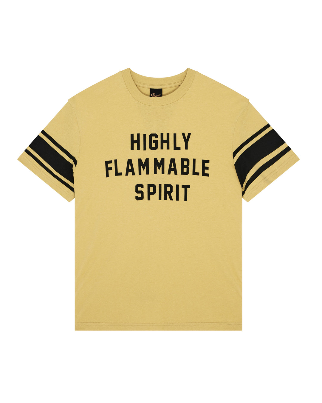flammable-tee-mimosa-gold|Flatlay