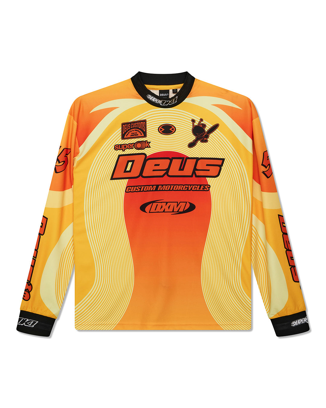 pledge-moto-jersey-sunrise-orange|Flatlay