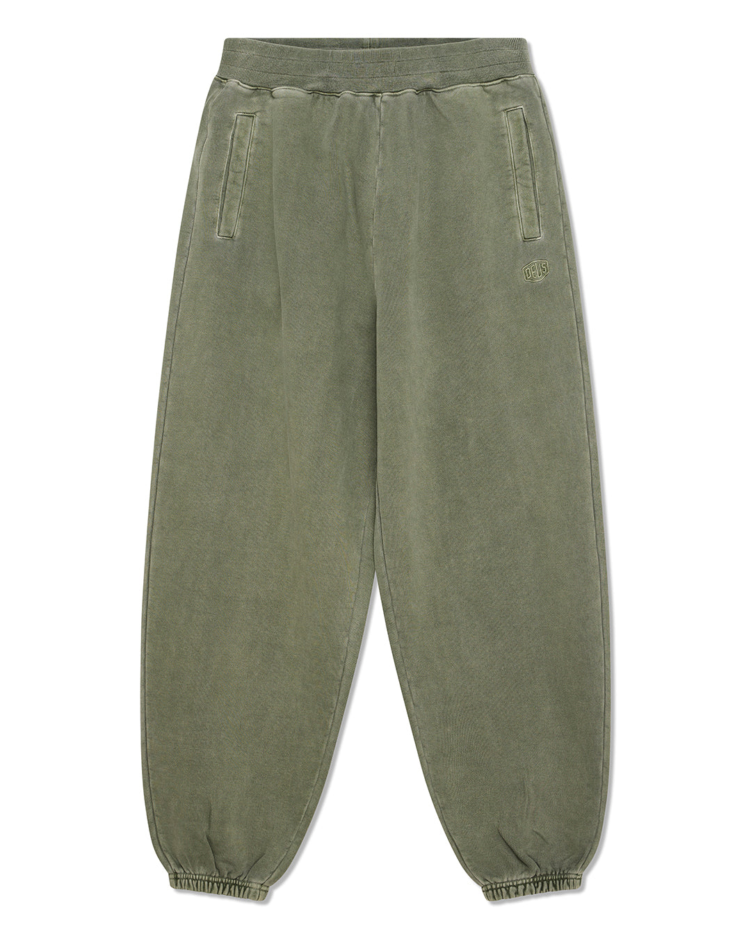 shield-garment-dyed-track-pant-cypress-green|Flatlay