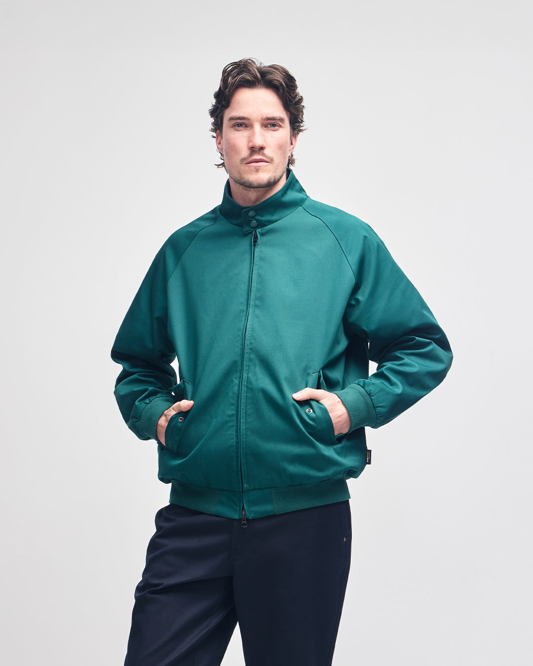 mini-harrington-jacket-race-green|Model