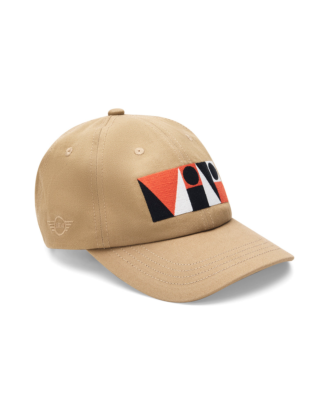 mini-mosaic-cap-tan|Flatlay