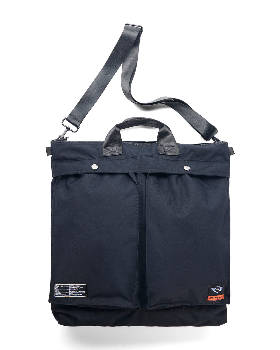 mini-helmet-tote-black|Model