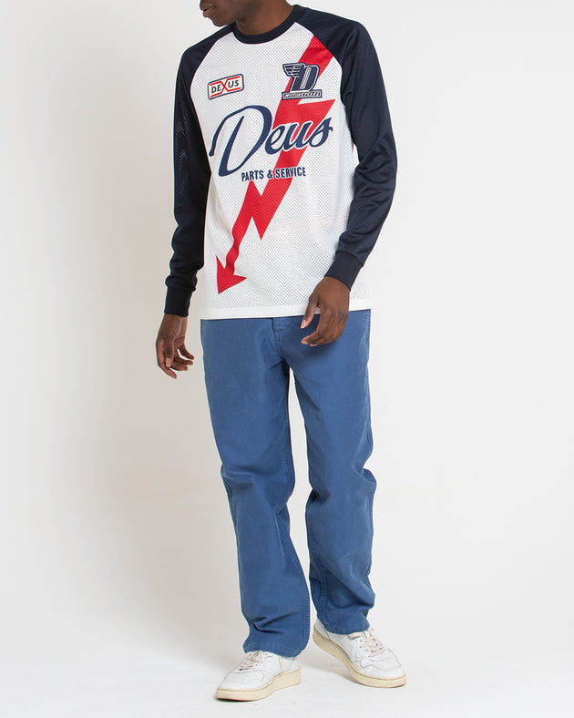 Lenny Moto Jersey - Vintage White