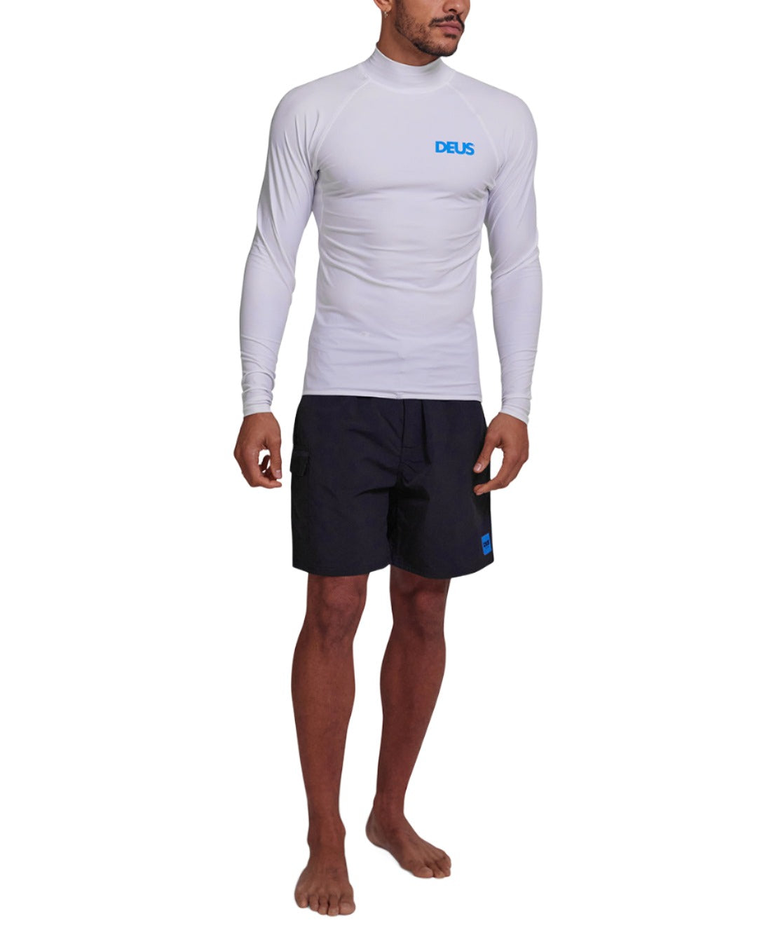 Snake Rash Top - White|Model