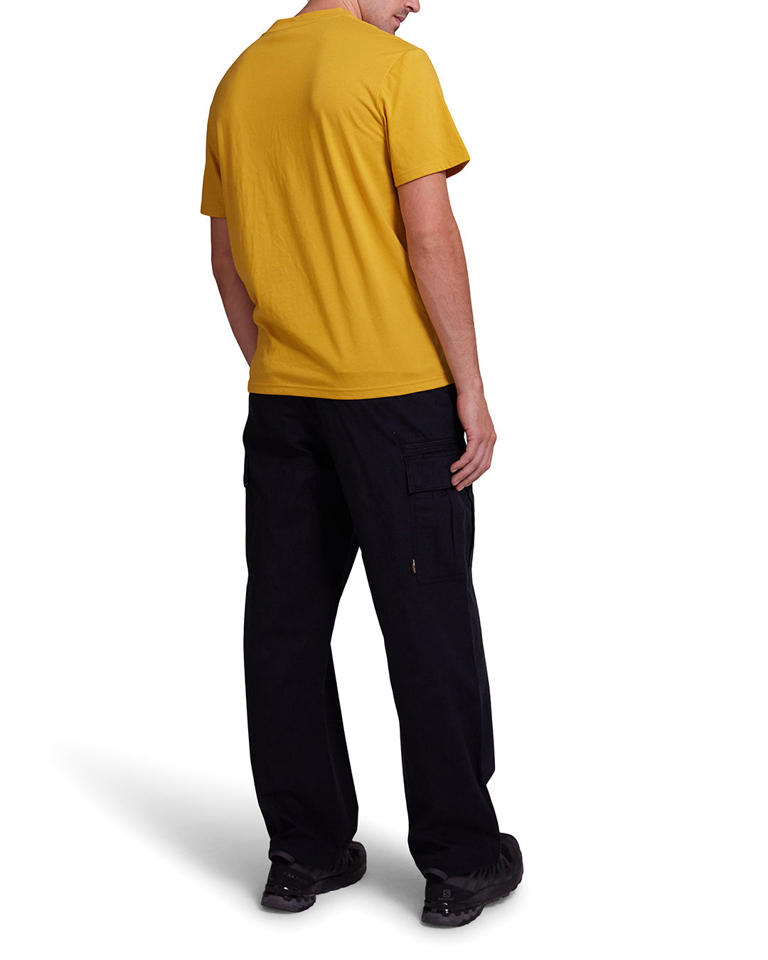 Take Off Pocket Tee - Mimosa Gold|Model