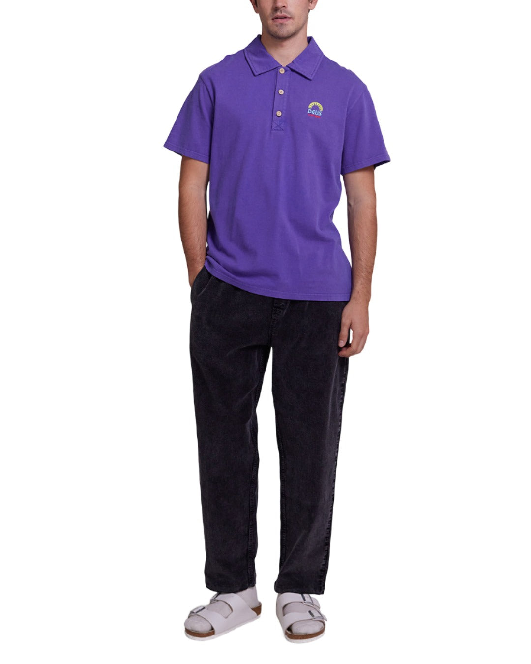 Layback Polo - Deep Blue|Model