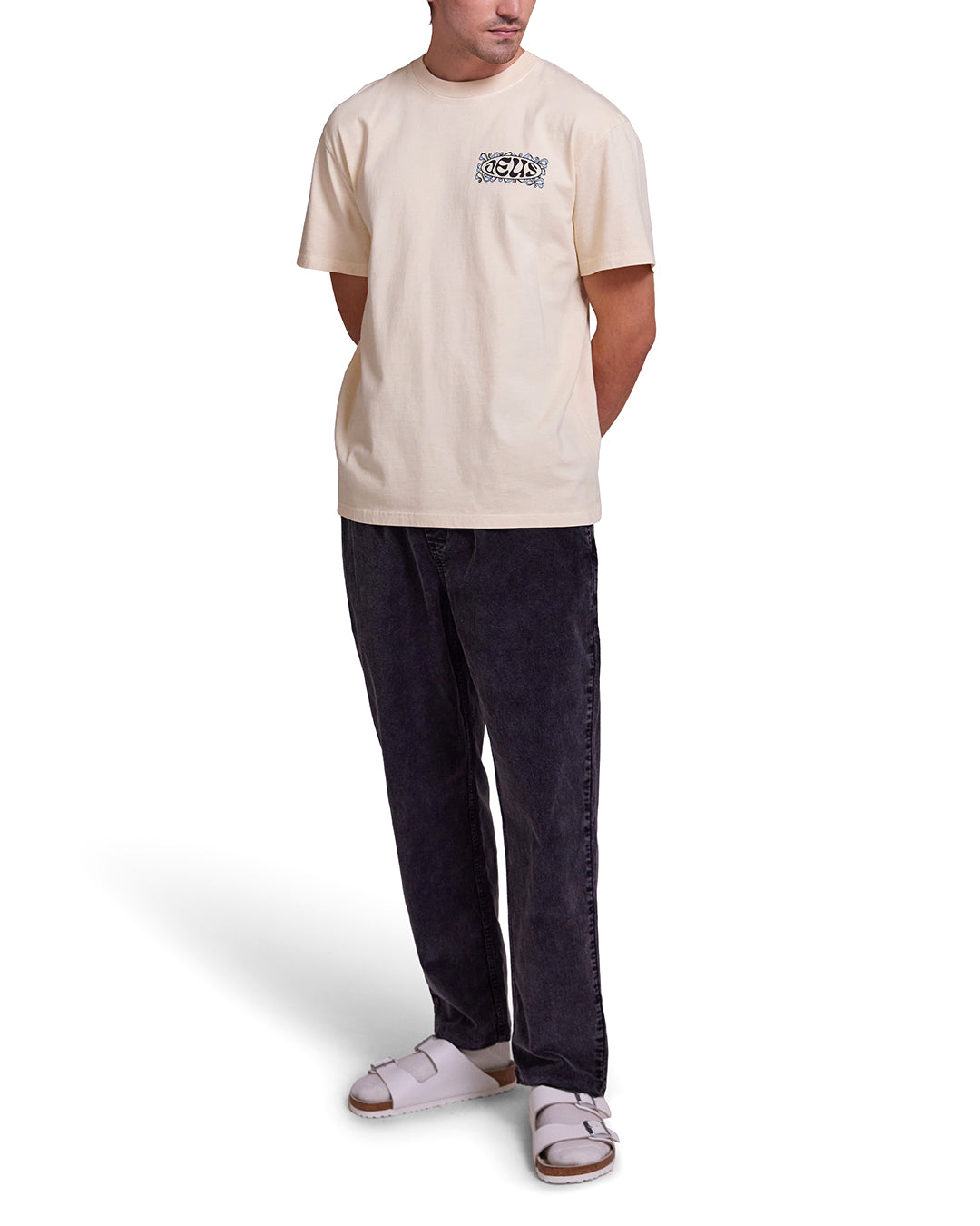 Infinity Cord Beach Pant - Anthracite|Model