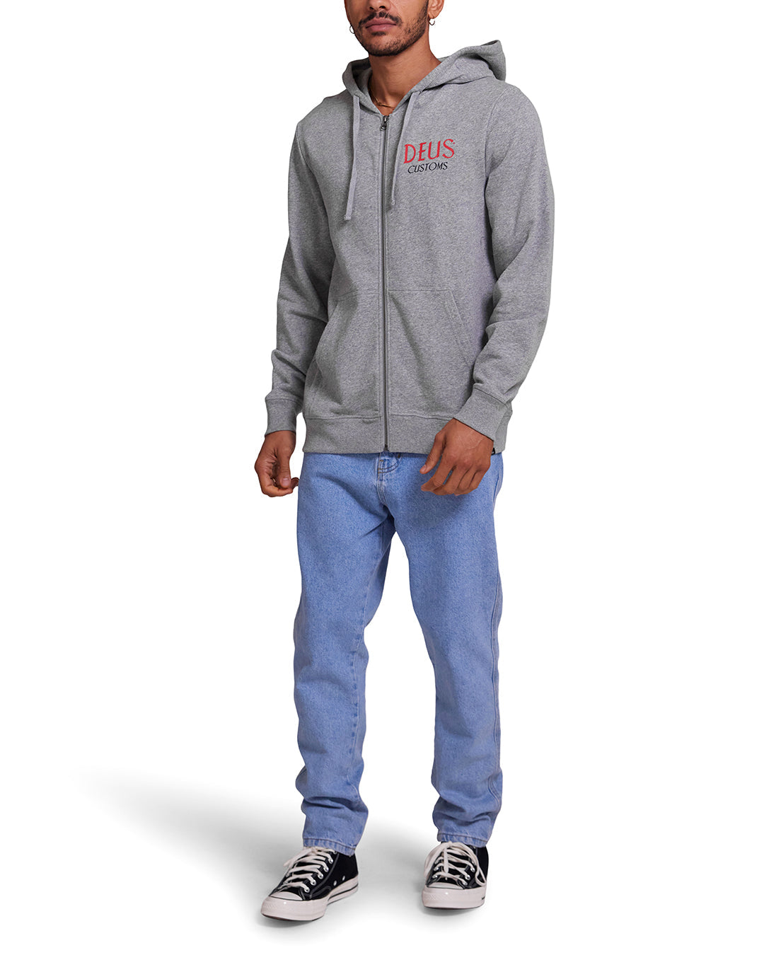 Chinchilla Hoodie - Grey Marle|Model