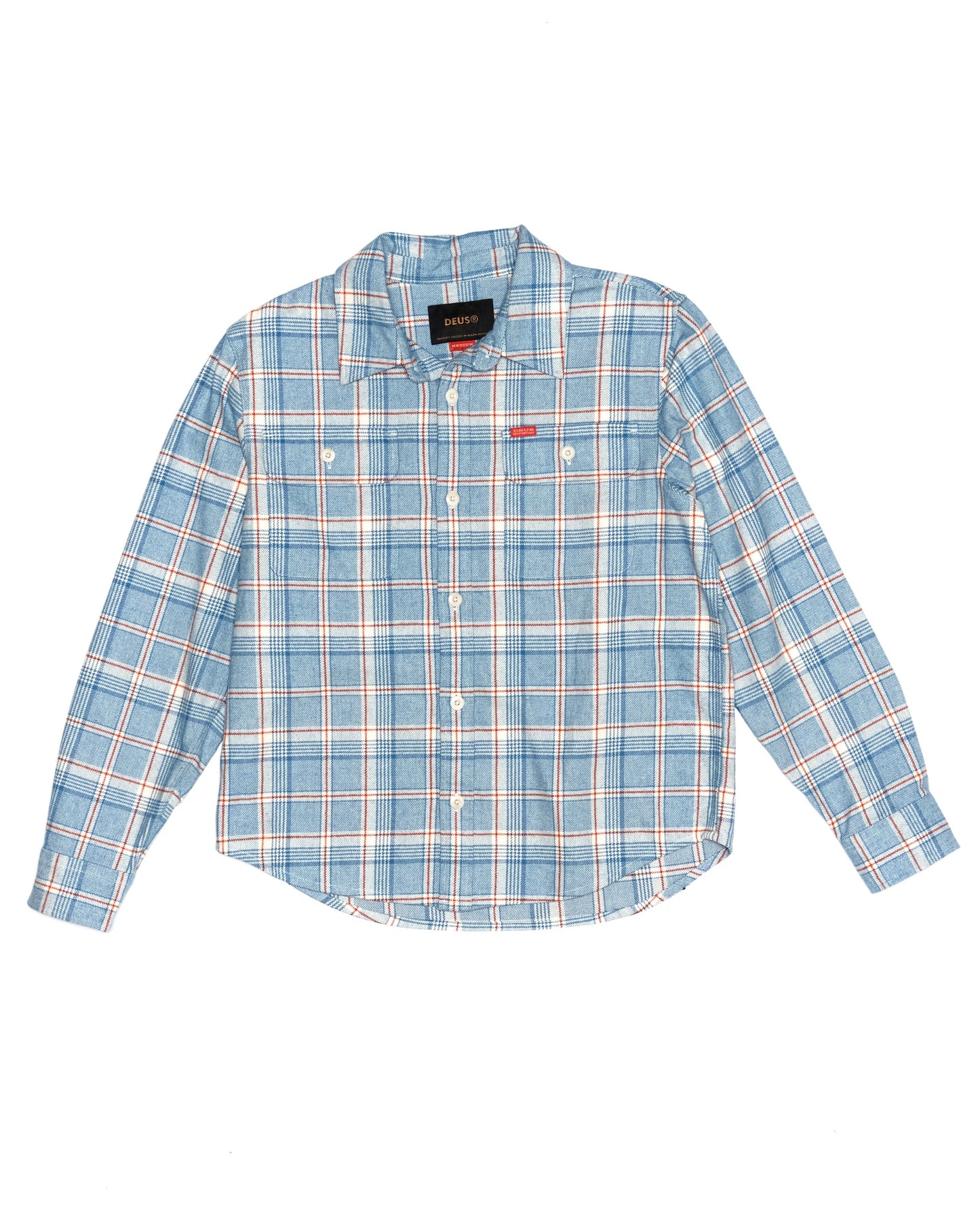vacay-check-shirt-sky-blue|Flatlay