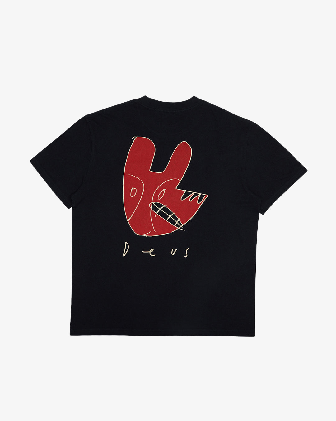 Old House Tee - Black|Flatlay