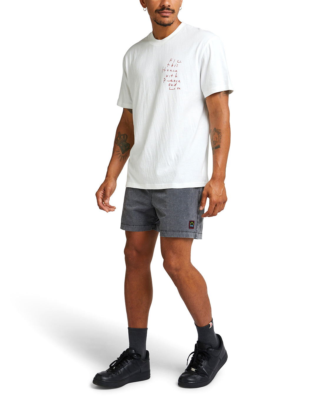 Old House Tee - Vintage White|Model