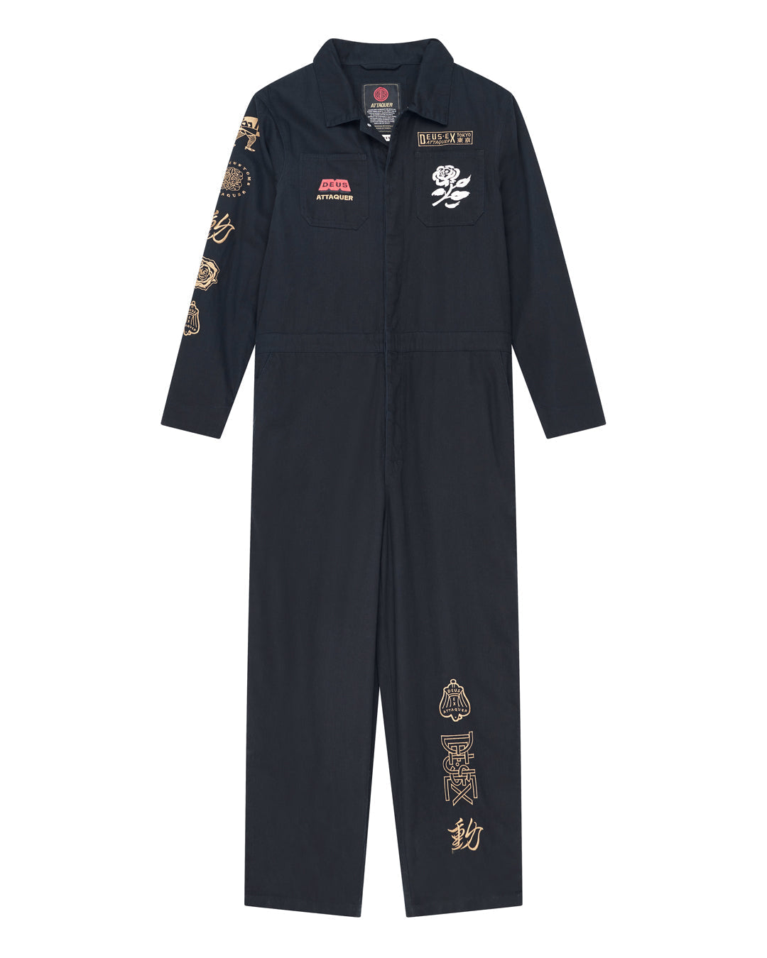 attaq-on-time-coverall-black|Flatlay