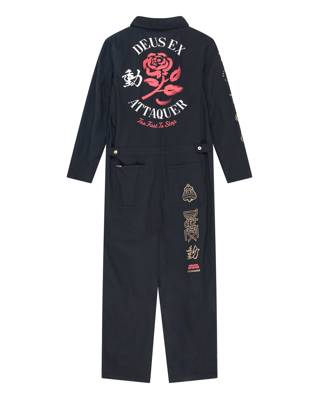 attaq-on-time-coverall-black|Flatlay