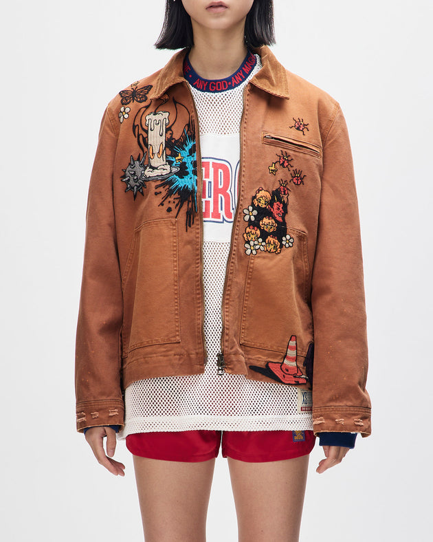 collective-improv-jacket-caramel-cafe|Model