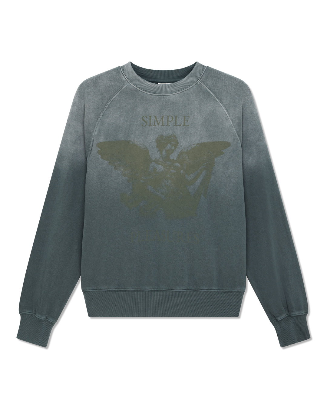 black-and-blue-crew-dark-forest|Flatlay