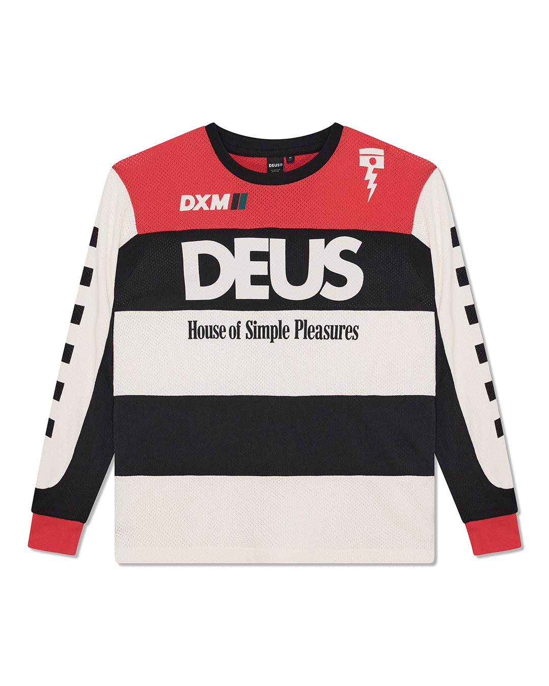 Deus Vilander Moto Jersey Valiant Valiant Red Combo
