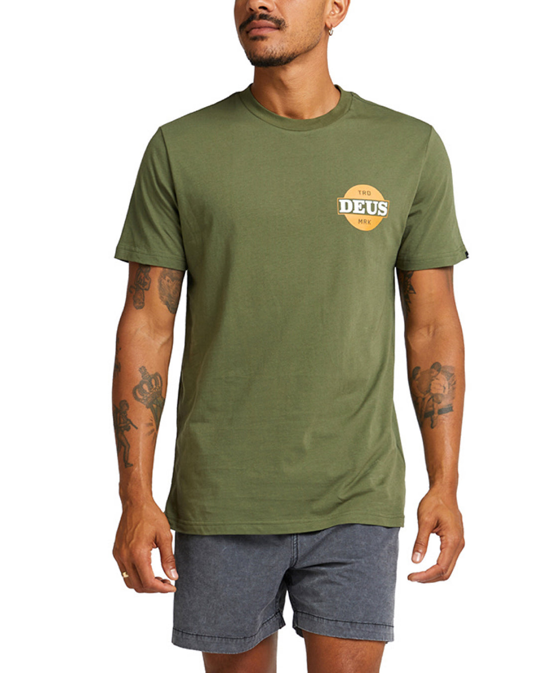 Hot Streak Tee - Loden Green|Model