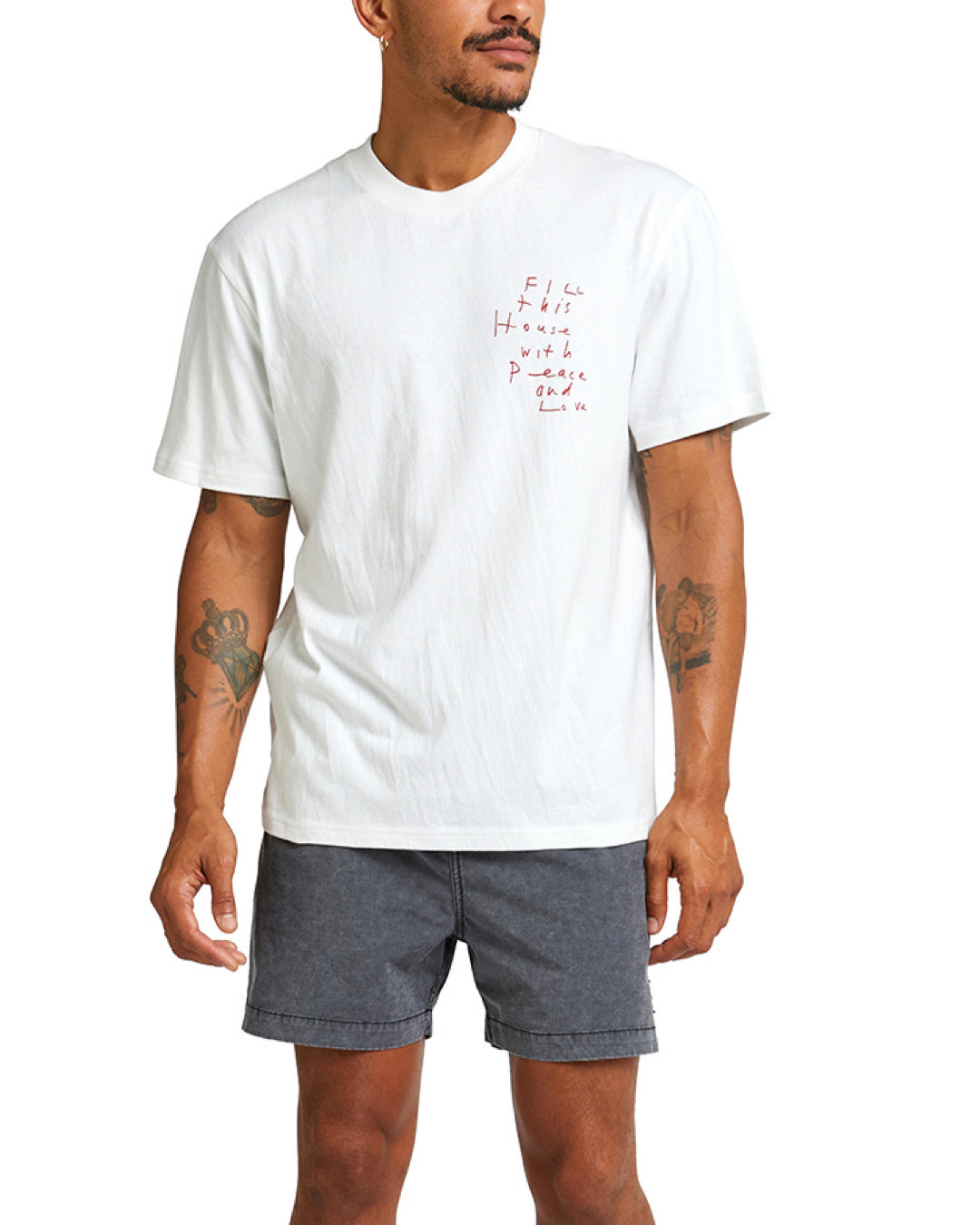 Old House Tee - Vintage White|Model