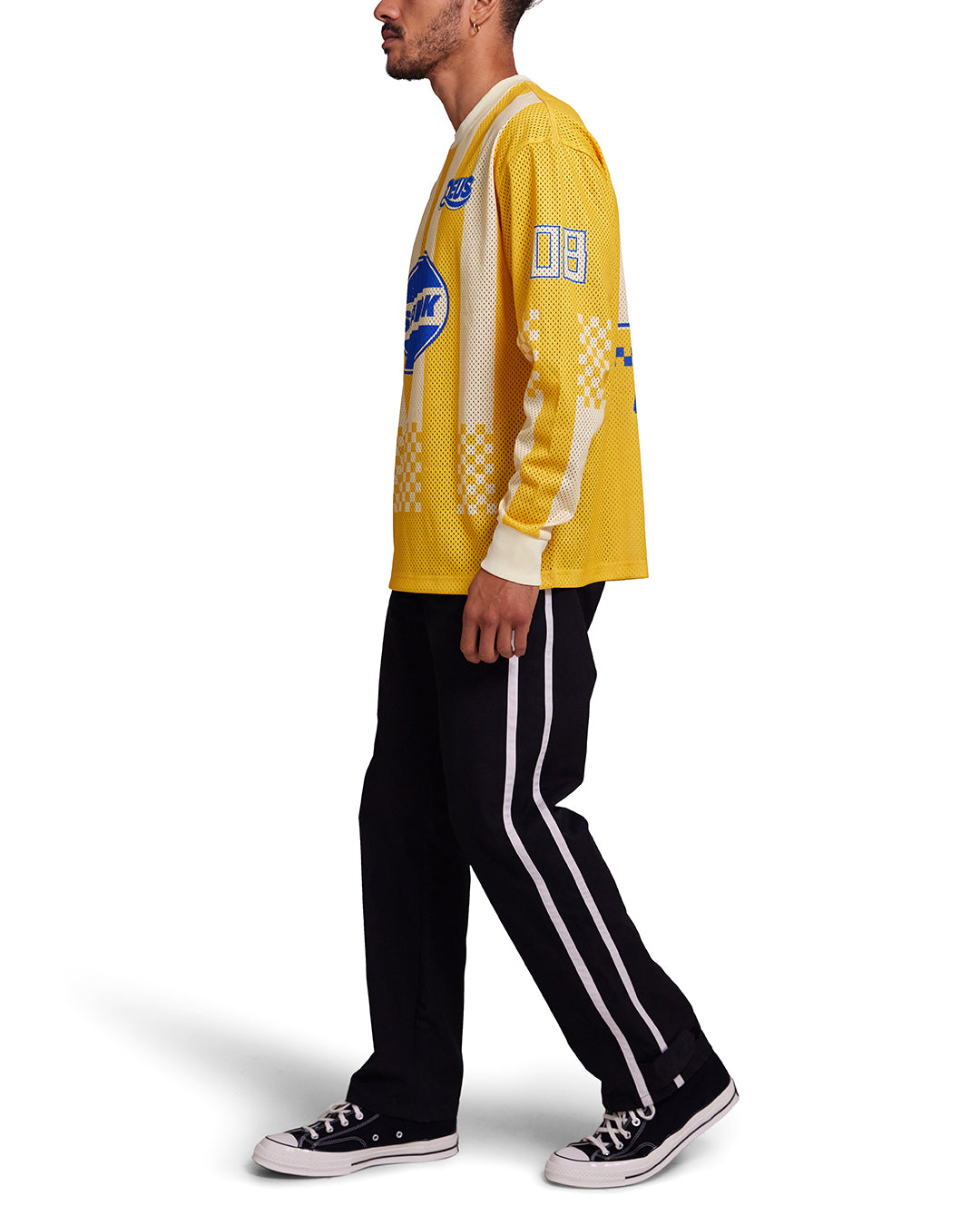 Threepeat Moto Jersey - Lemon Chrome|Model