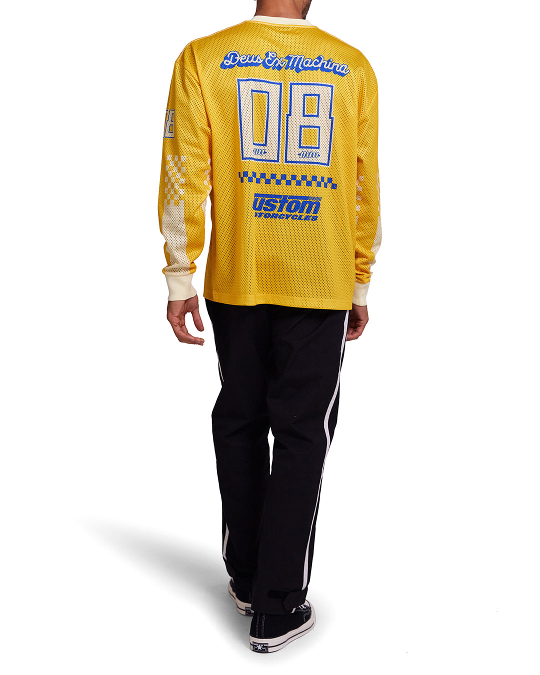 Threepeat Moto Jersey - Lemon Chrome|Model