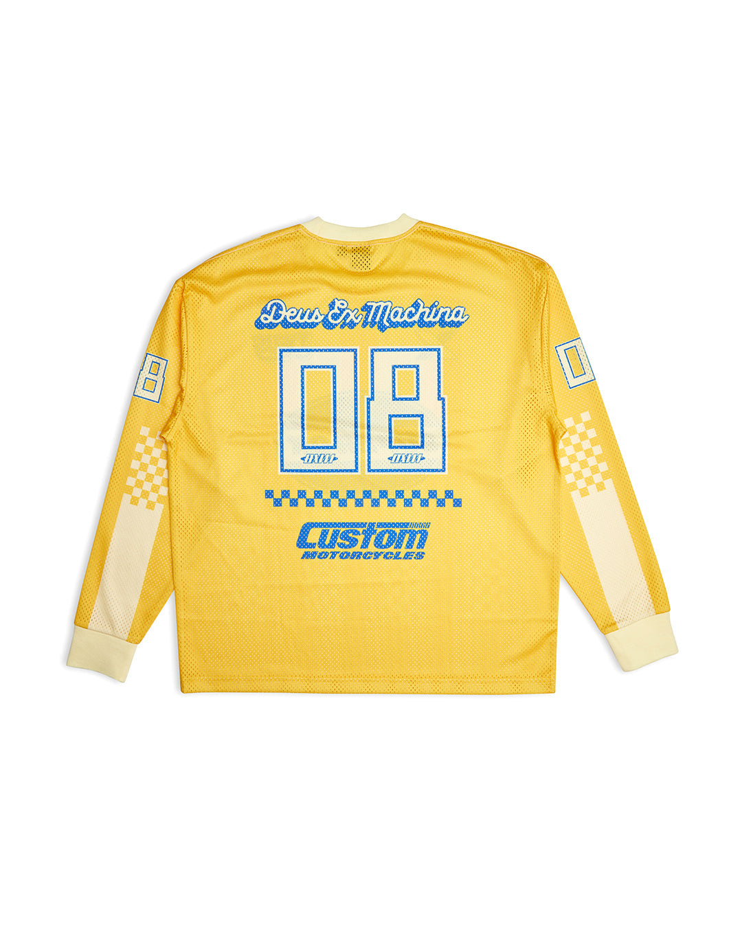 Threepeat Moto Jersey - Lemon Chrome|Flatlay