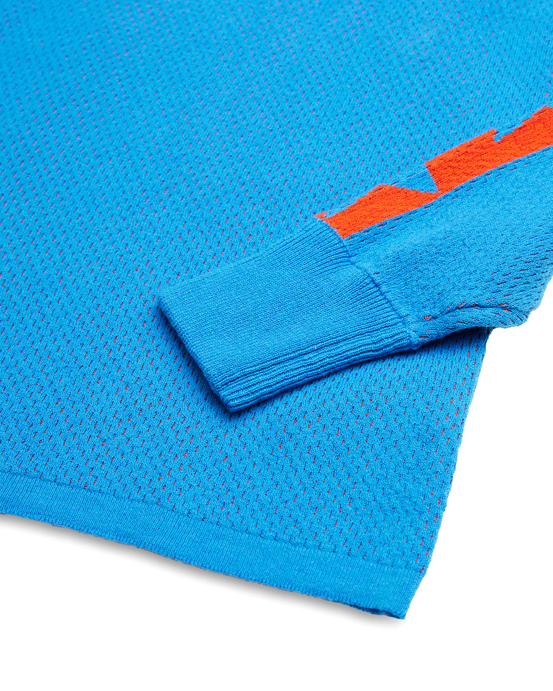 Super Nova Moto Knit - French Blue|Flatlay