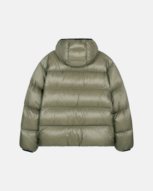 Deus Shield Hoodie Down Jacket Black