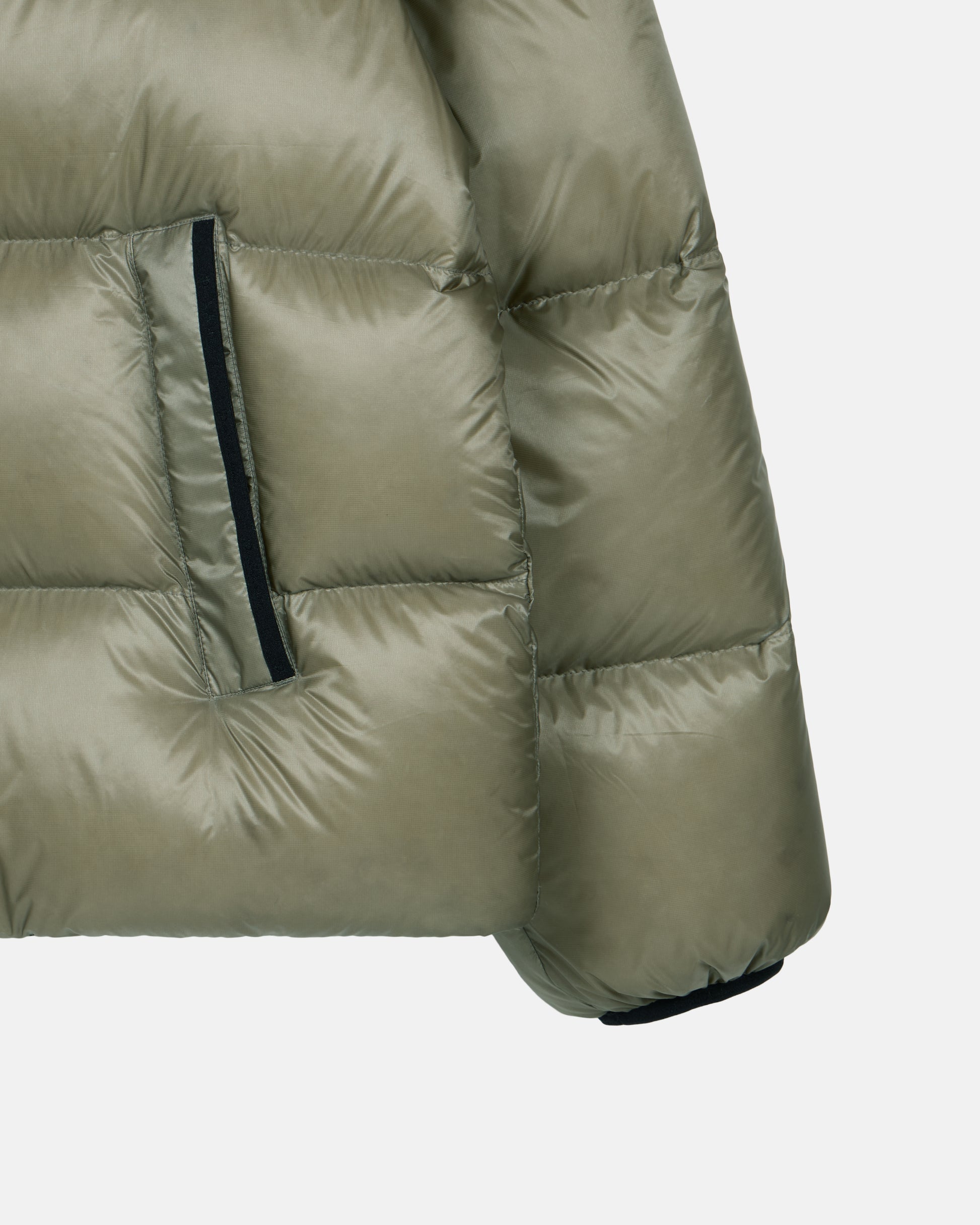 Deus Shield Hoodie Down Jacket Khaki