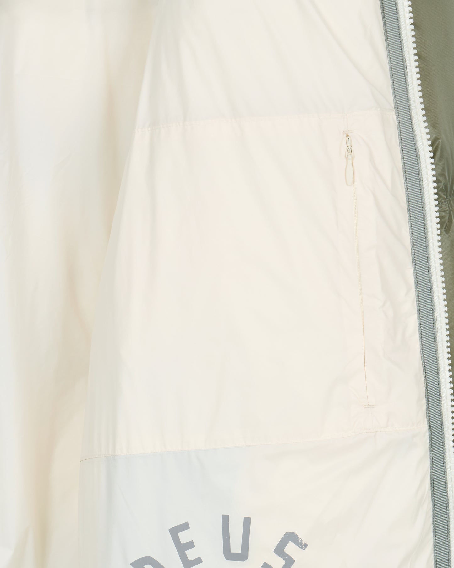 Deus Shield Hoodie Down Jacket Khaki