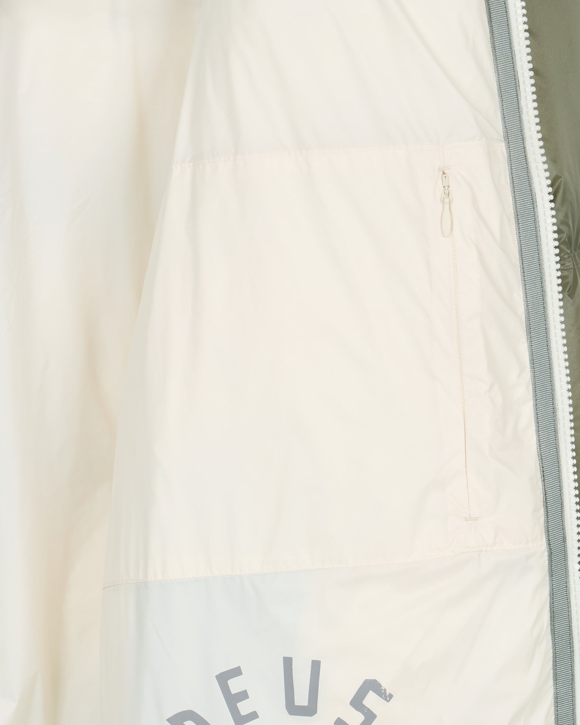 Deus Shield Hoodie Down Jacket Khaki