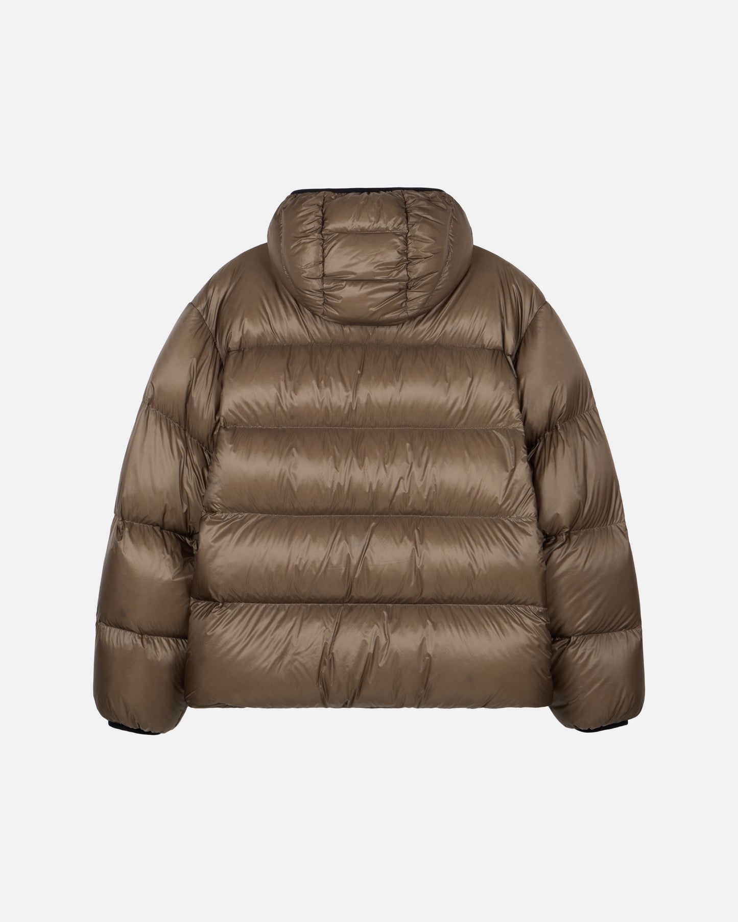 Deus Shield Hoodie Down Jacket Brown