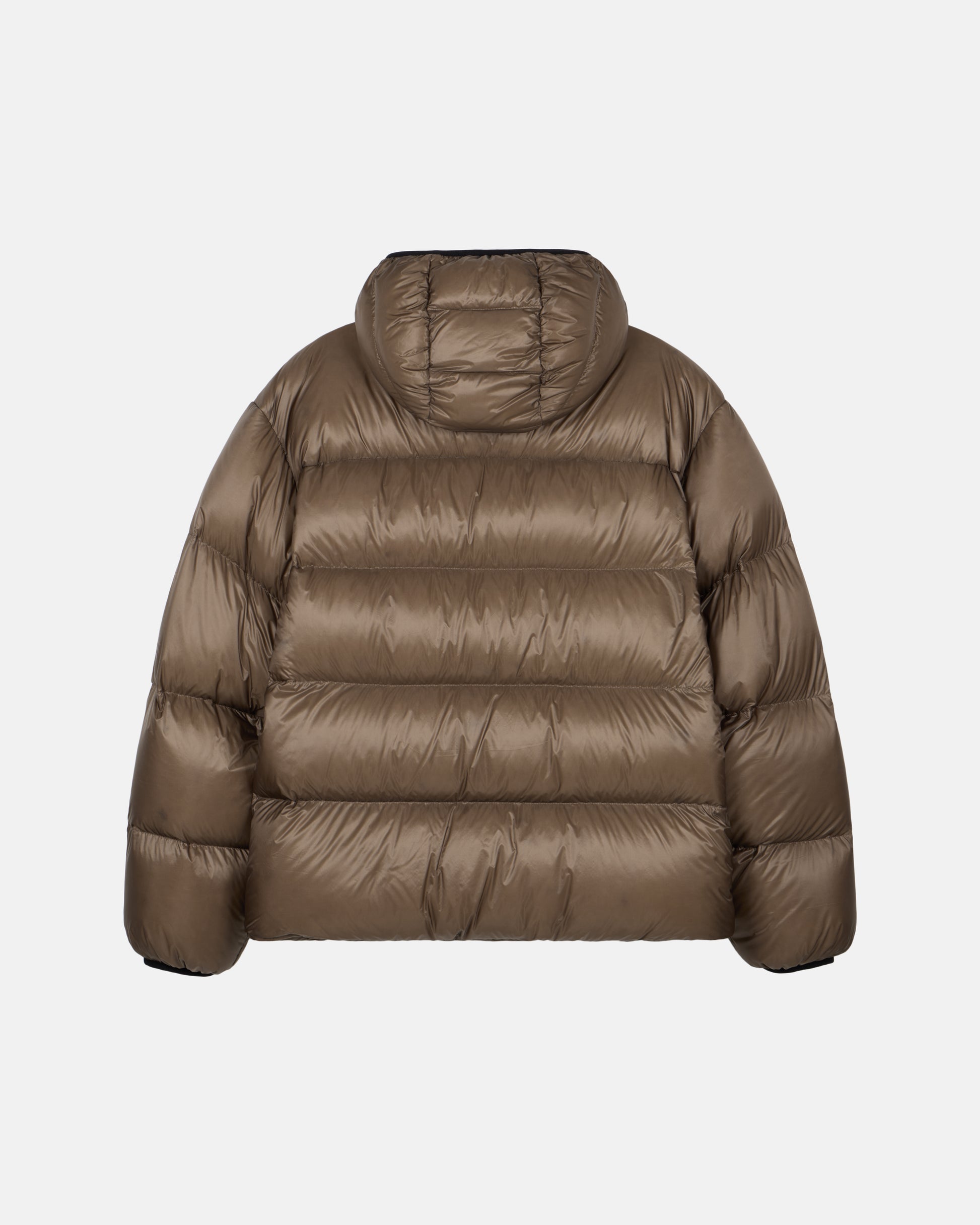 Deus Shield Hoodie Down Jacket Brown