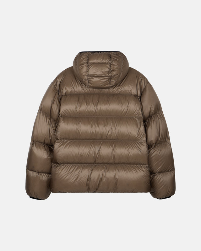 Deus Shield Hoodie Down Jacket Black