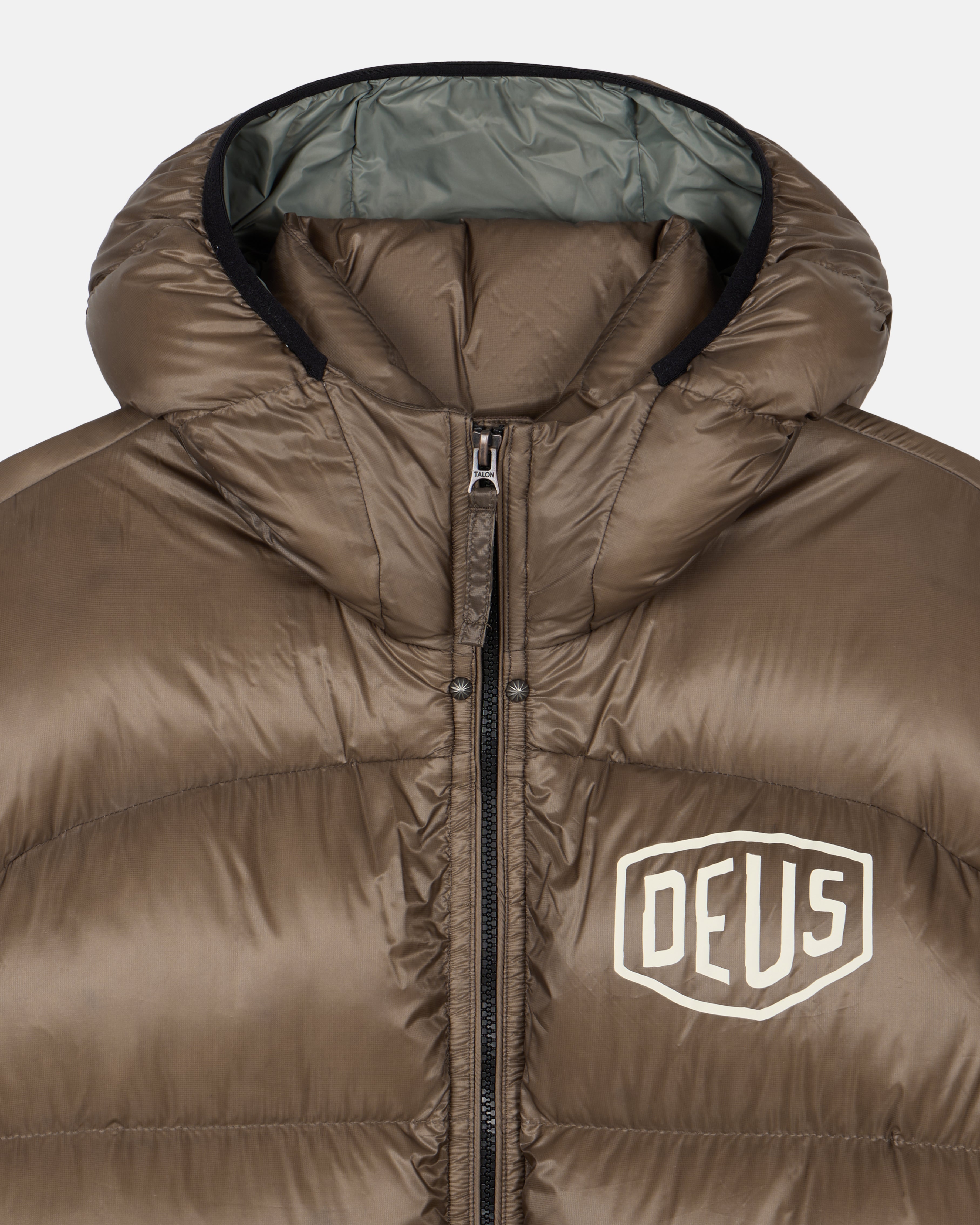 Jackets | Deus Ex Machina | Shield Hoodie Down Jacket - Black