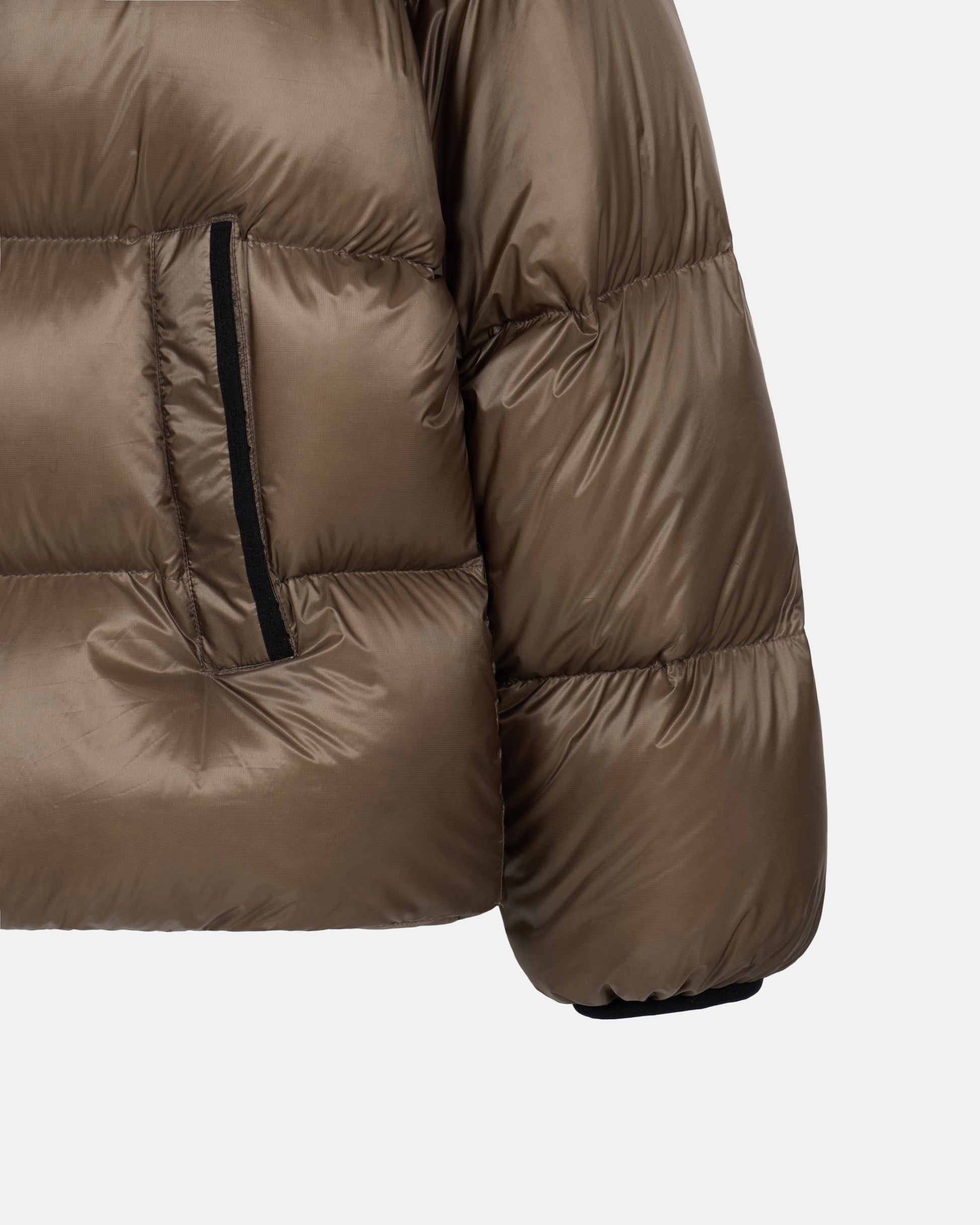 Deus Shield Hoodie Down Jacket Brown
