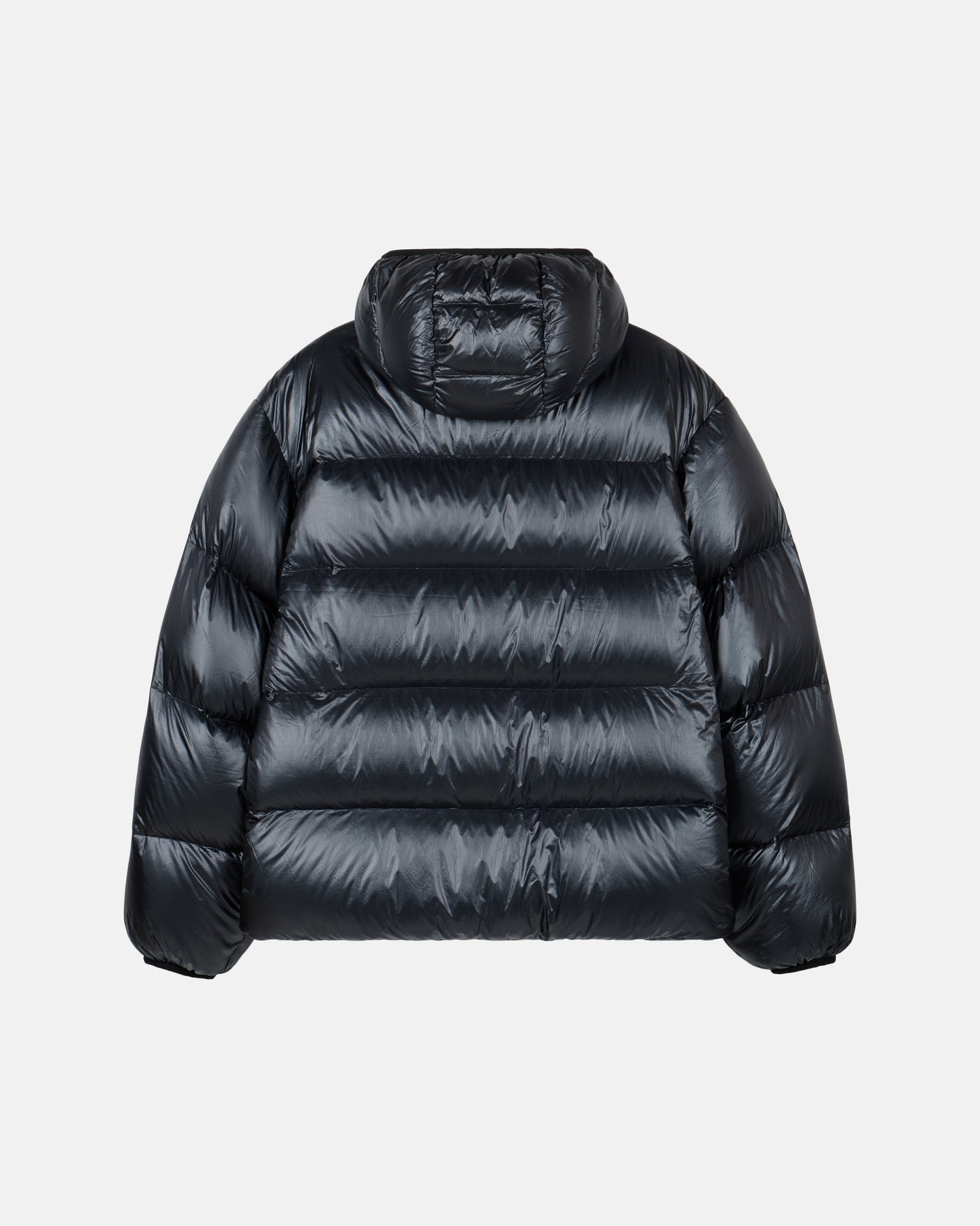 Deus Shield Hoodie Down Jacket Black