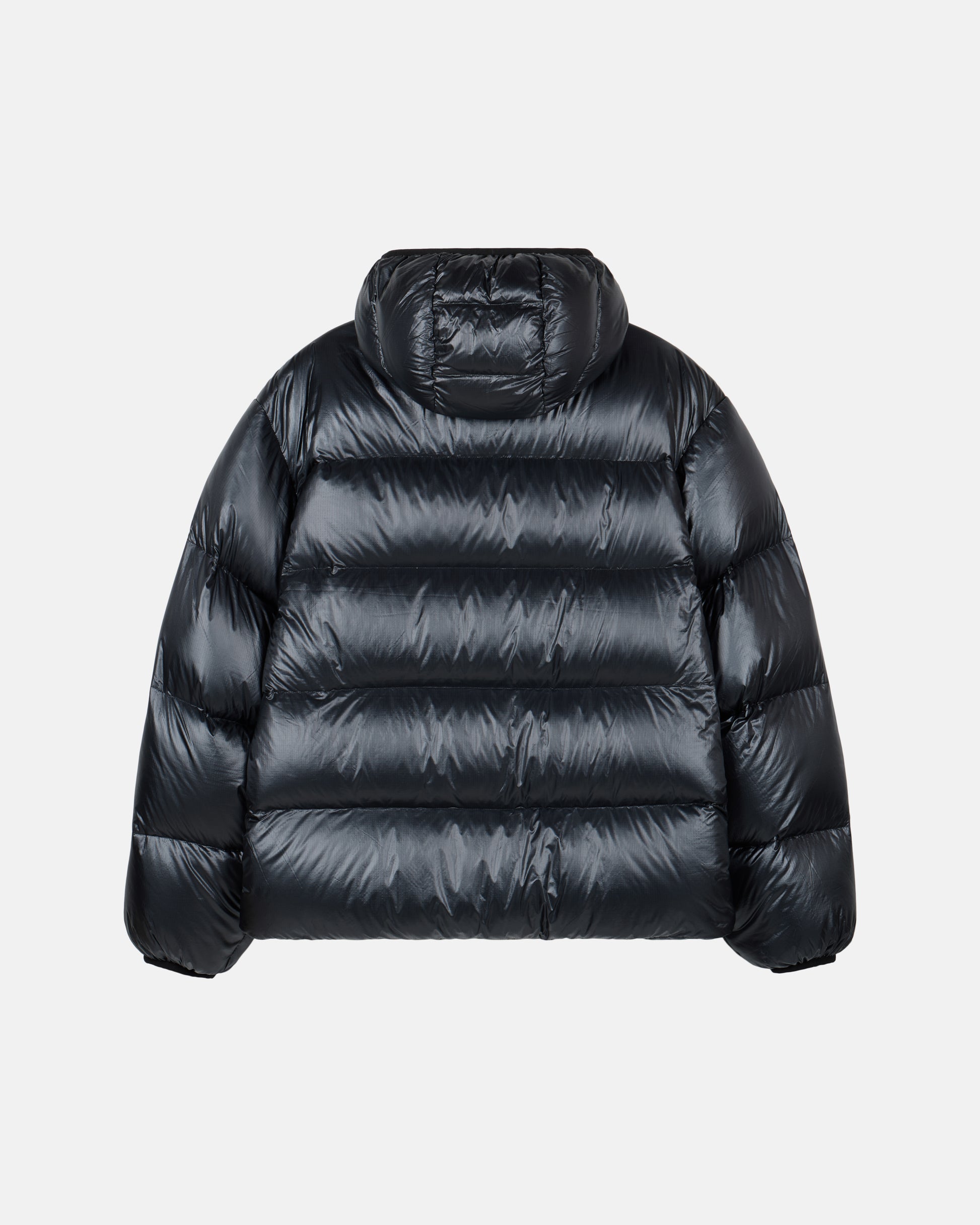 Deus Shield Hoodie Down Jacket Black