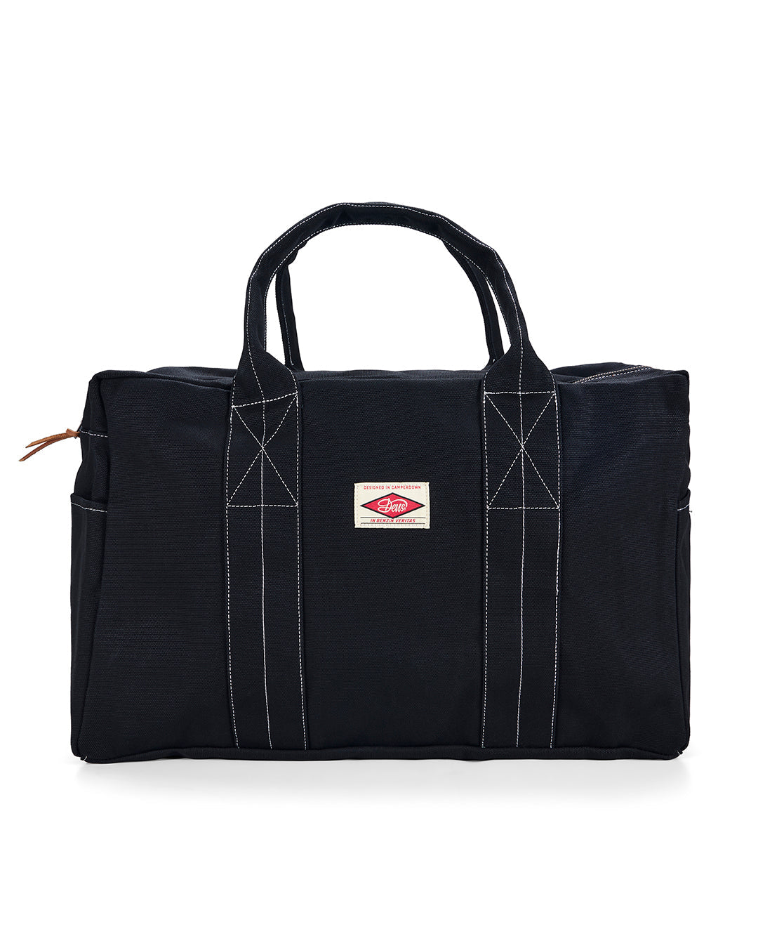 D261MBG357-CanvasDuffleBag-Black|Flatlay