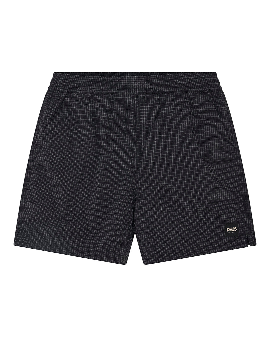D261MBS511-ServiceSwimShort-Black|Flatlay