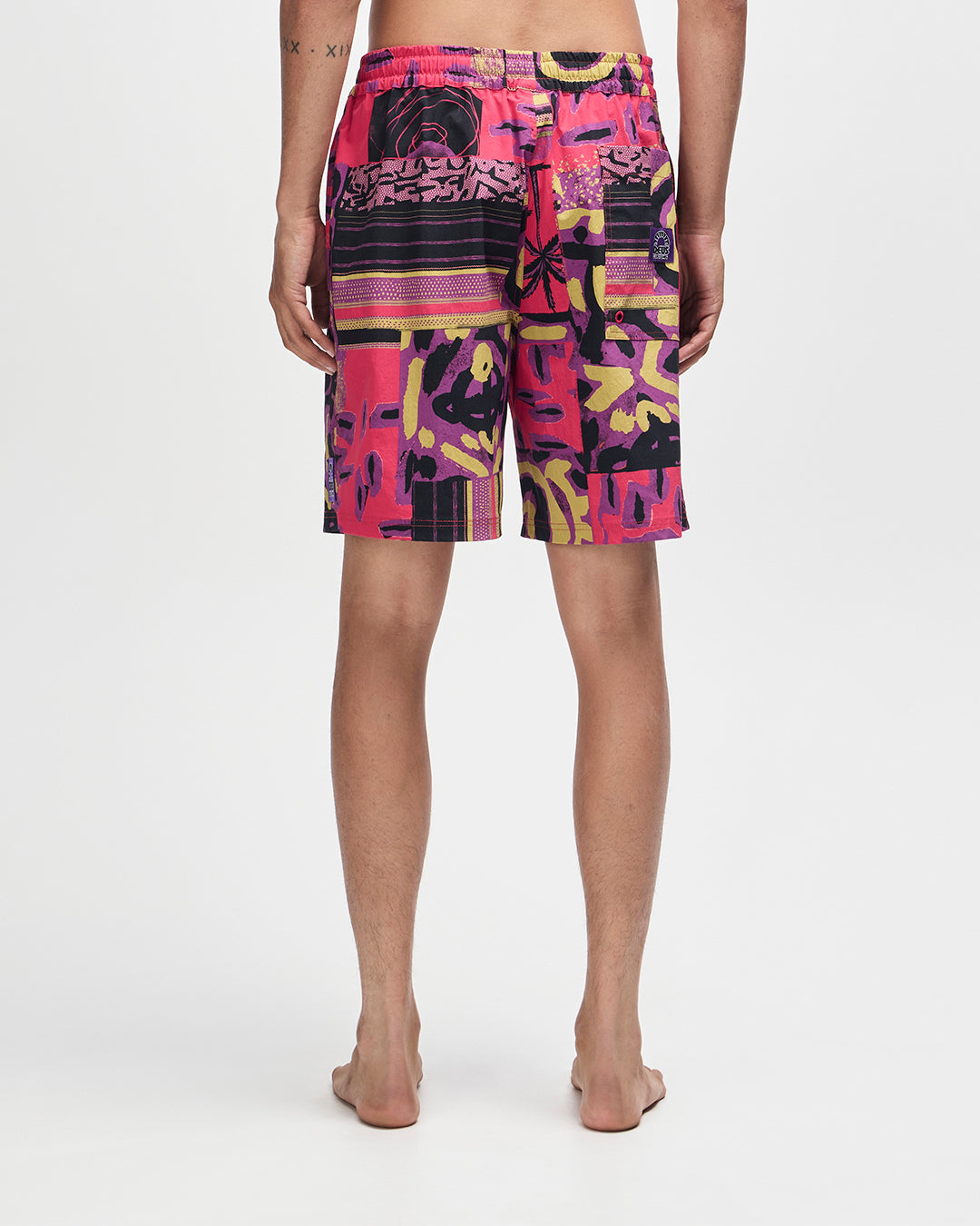 D261MBS527-FreamonSwimShort-Melon|Model