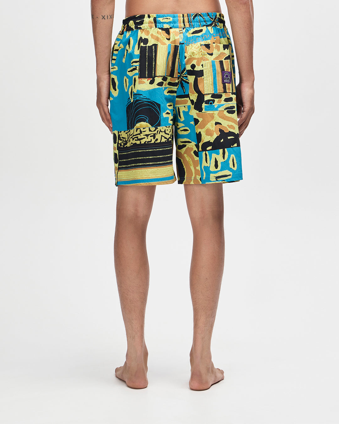 D261MBS527-FreamonSwimShort-Yellow|Model