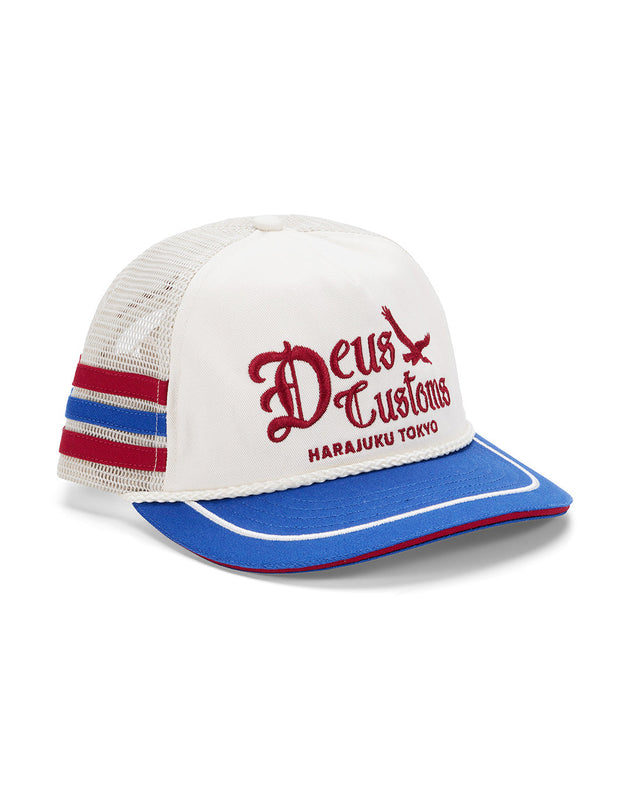 D261MHA335-Beep-Beep-Trucker-White|Flatlay